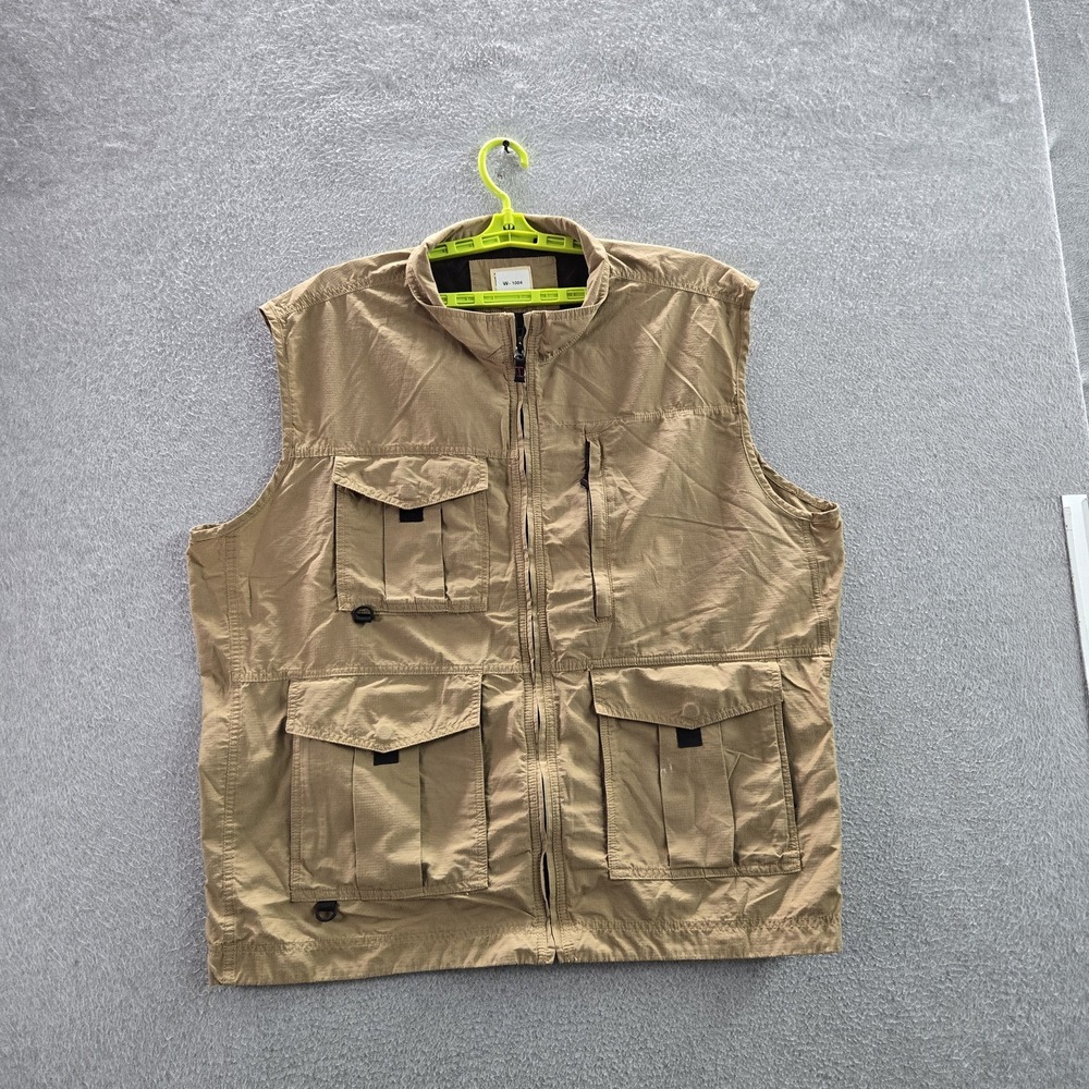 Red Head Brand Co. Men Vest 3XL Khaki Ripstop‎ Nylon Utility Duck Field Outdoor